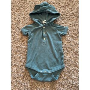 Kate Quinn Blue Hooded Bodysuit